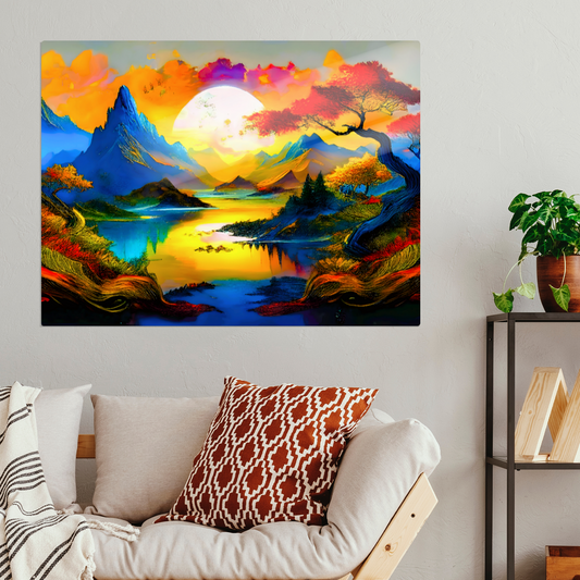 Fantasy Landscape FLM3, Printed on aluminium to enhance colour and detail. A great gift idea that will endure a lifetime...