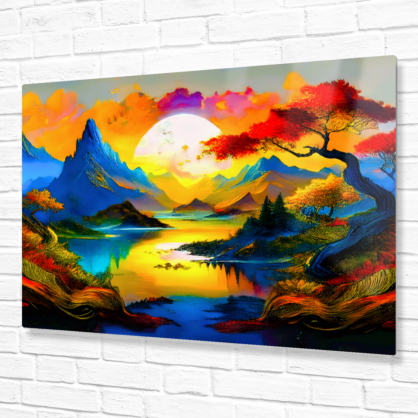 Fantasy Landscape FLM3, Printed on aluminium to enhance colour and detail. A great gift idea that will endure a lifetime...