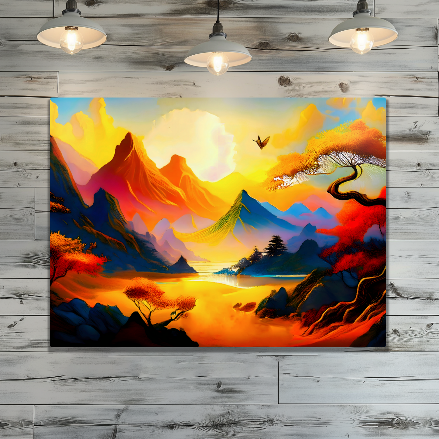 Fantasy Landscape FLM5, Printed on aluminium to enhance colour and detail. A gift that will endure a lifetime...