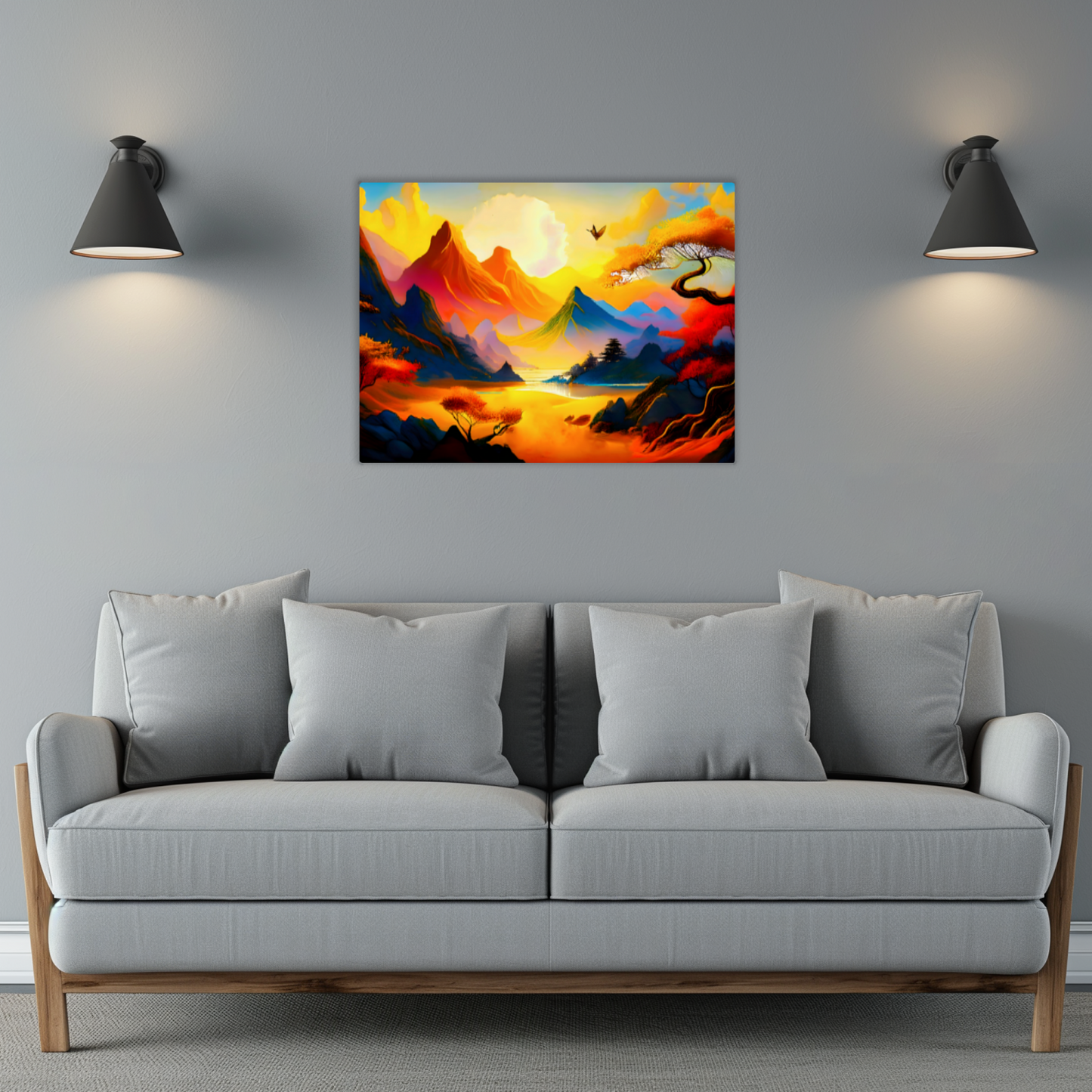 Fantasy Landscape FLM5, Printed on aluminium to enhance colour and detail. A gift that will endure a lifetime...