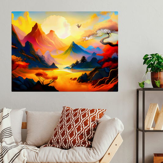 Fantasy Landscape FLM5, Printed on aluminium to enhance colour and detail. A gift that will endure a lifetime...