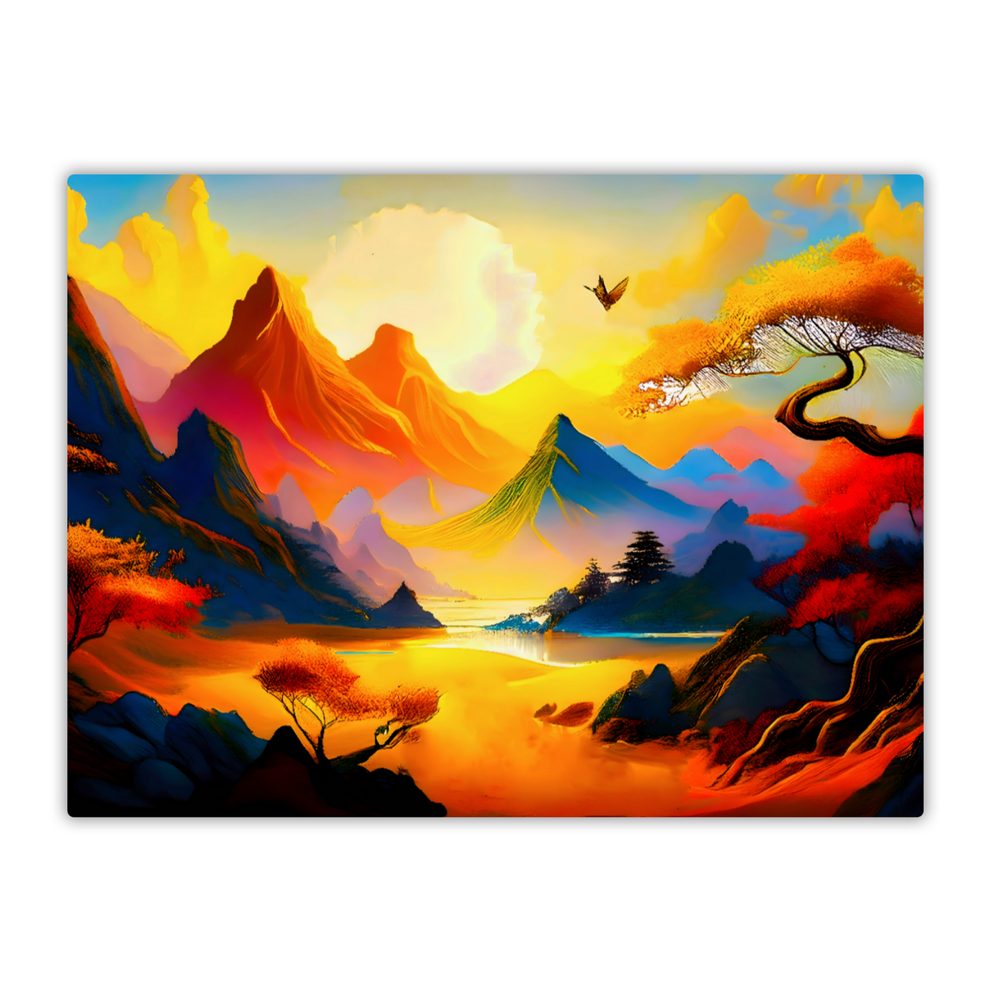 Fantasy Landscape FLM5, Printed on aluminium to enhance colour and detail. A gift that will endure a lifetime...