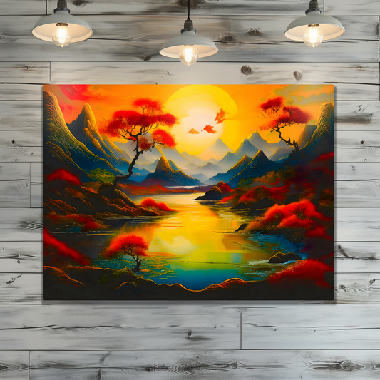 Fantasy Landscape FLM6, Printed on aluminium to enhance colour and detail. A gift that will endure a lifetime...