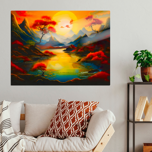 Fantasy Landscape FLM6, Printed on aluminium to enhance colour and detail. A gift that will endure a lifetime...