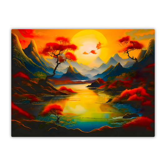 Fantasy Landscape FLM6, Printed on aluminium to enhance colour and detail. A gift that will endure a lifetime...