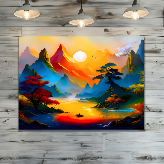 Fantasy Landscape FLM8, Printed on aluminium to enhance colour and detail. A gift that will endure a lifetime...