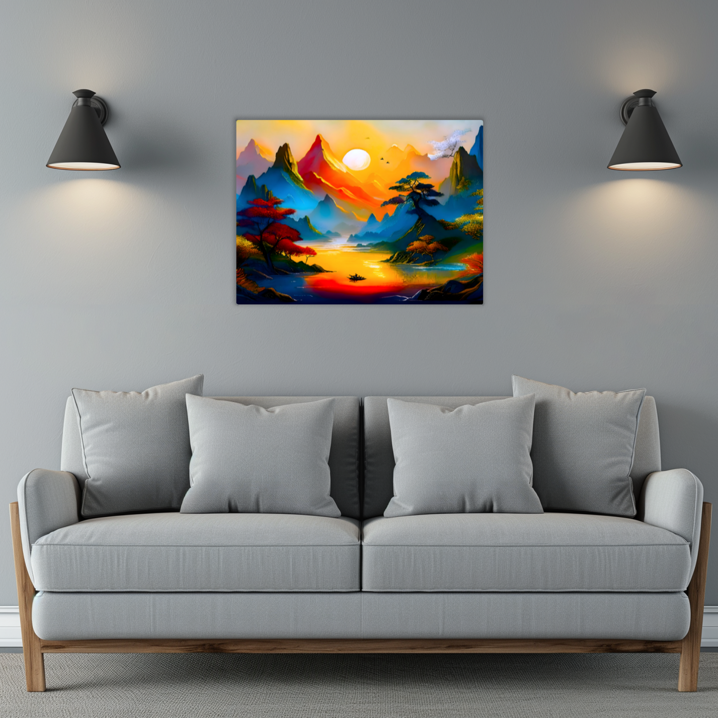 Fantasy Landscape FLM8, Printed on aluminium to enhance colour and detail. A gift that will endure a lifetime...