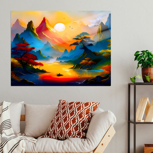 Fantasy Landscape FLM8, Printed on aluminium to enhance colour and detail. A gift that will endure a lifetime...