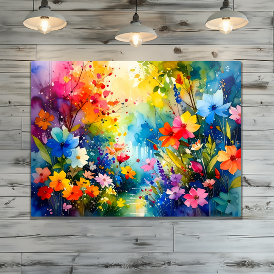 Wildflowers WA4, Printed On Gloss Aluminium To Enhance Colours And Details, Gift For You Or Family & Friends...