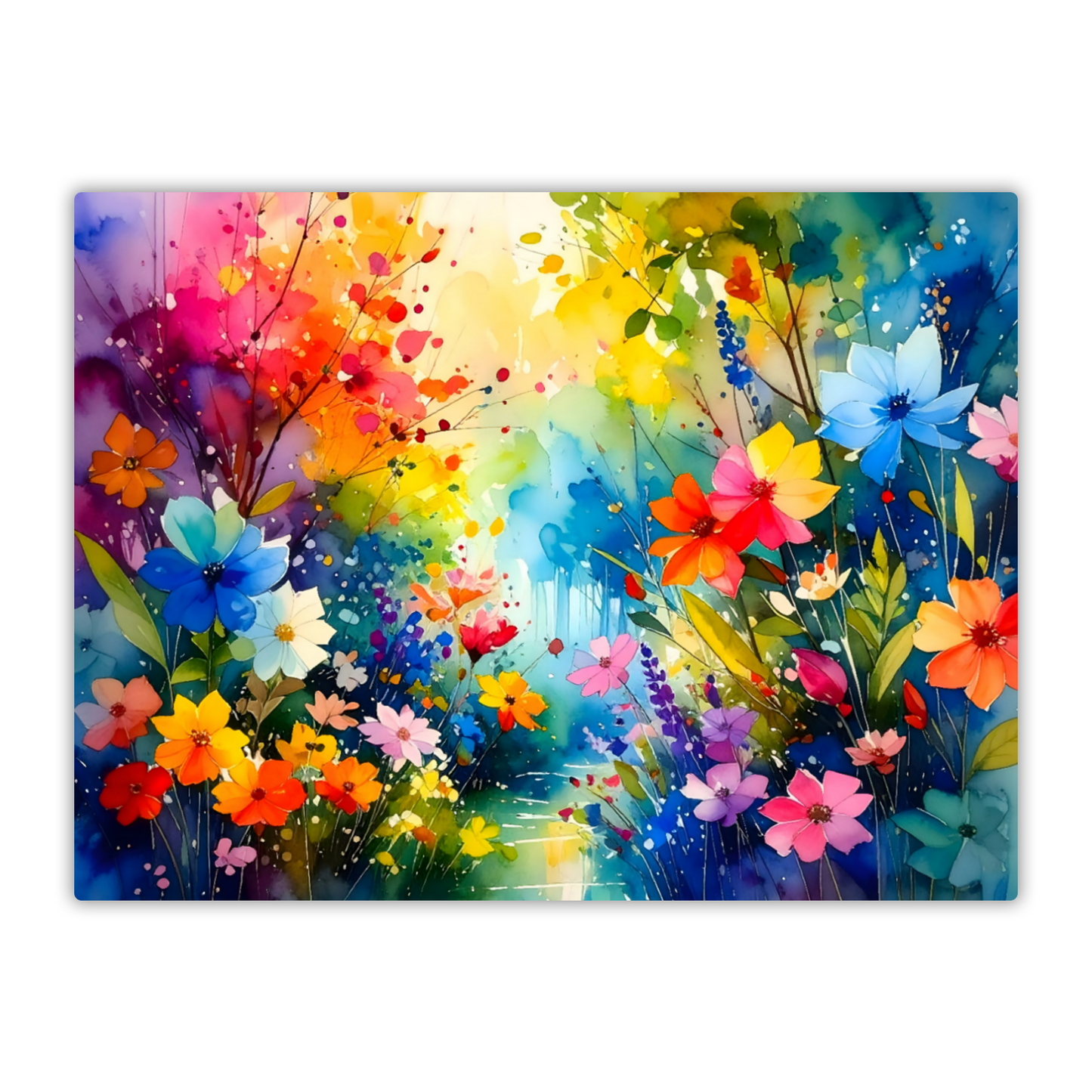 Wildflowers WA4, Printed On Gloss Aluminium To Enhance Colours And Details, Gift For You Or Family & Friends...