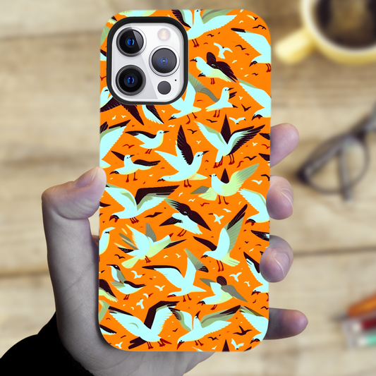 A Bird In The Hand 4, MagSafe Tough iPhone Case, Full Wrap Technology, Crafted From Premium Polycarbonate, Unique Image...