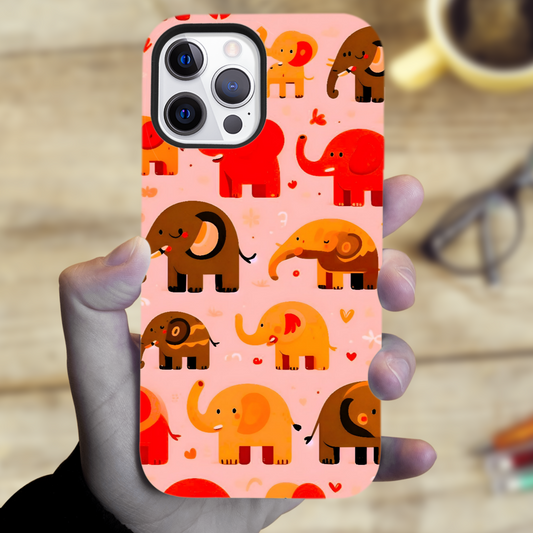 Elephant EP3, MagSafe Tough Phone Case, Full Wrap Technology, Crafted From Premium Polycarbonate, Unique Image...
