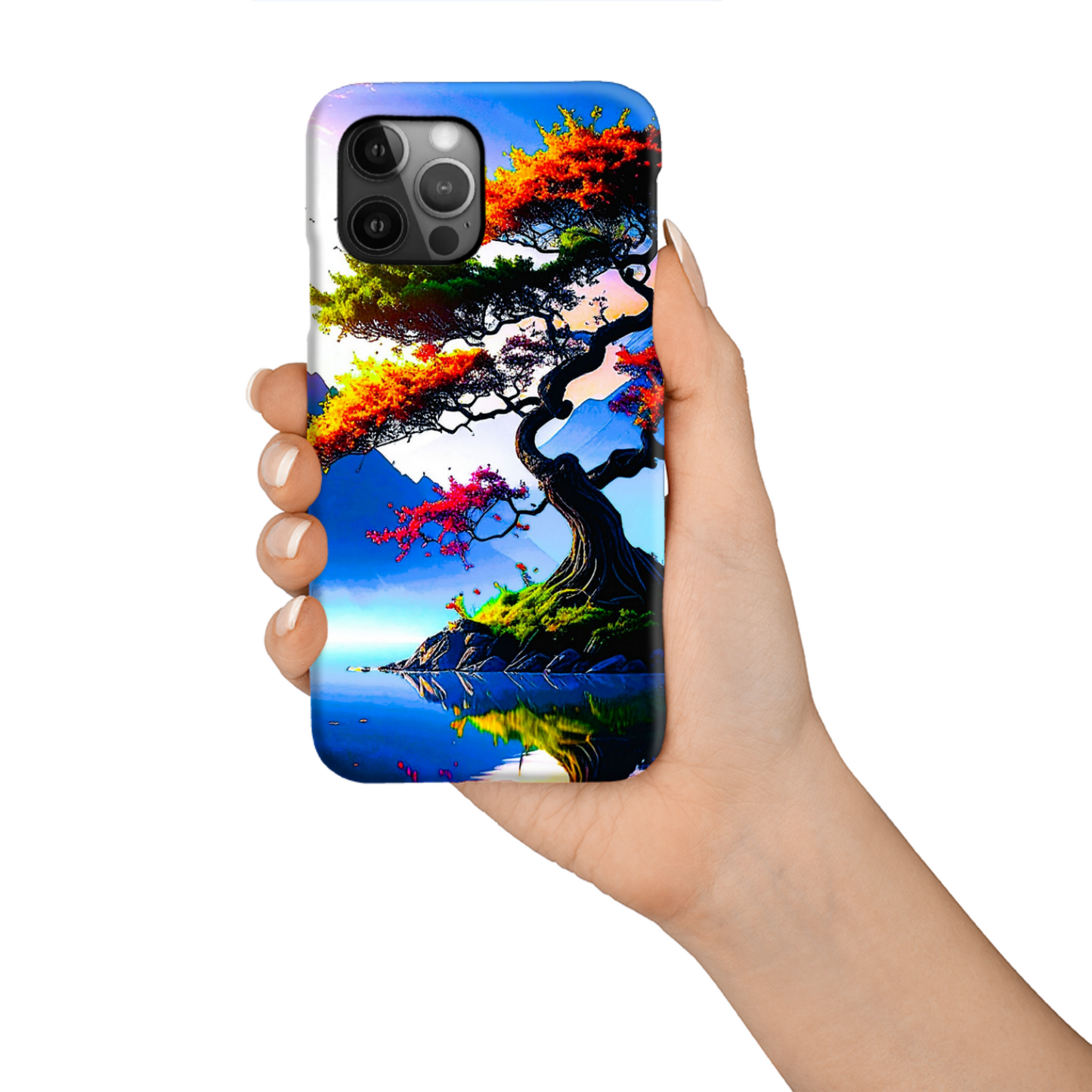 Bonsai Tree, MagSafe Tough iPhone Case, Full Wrap Technology, Crafted From Premium Polycarbonate, Unique Image...