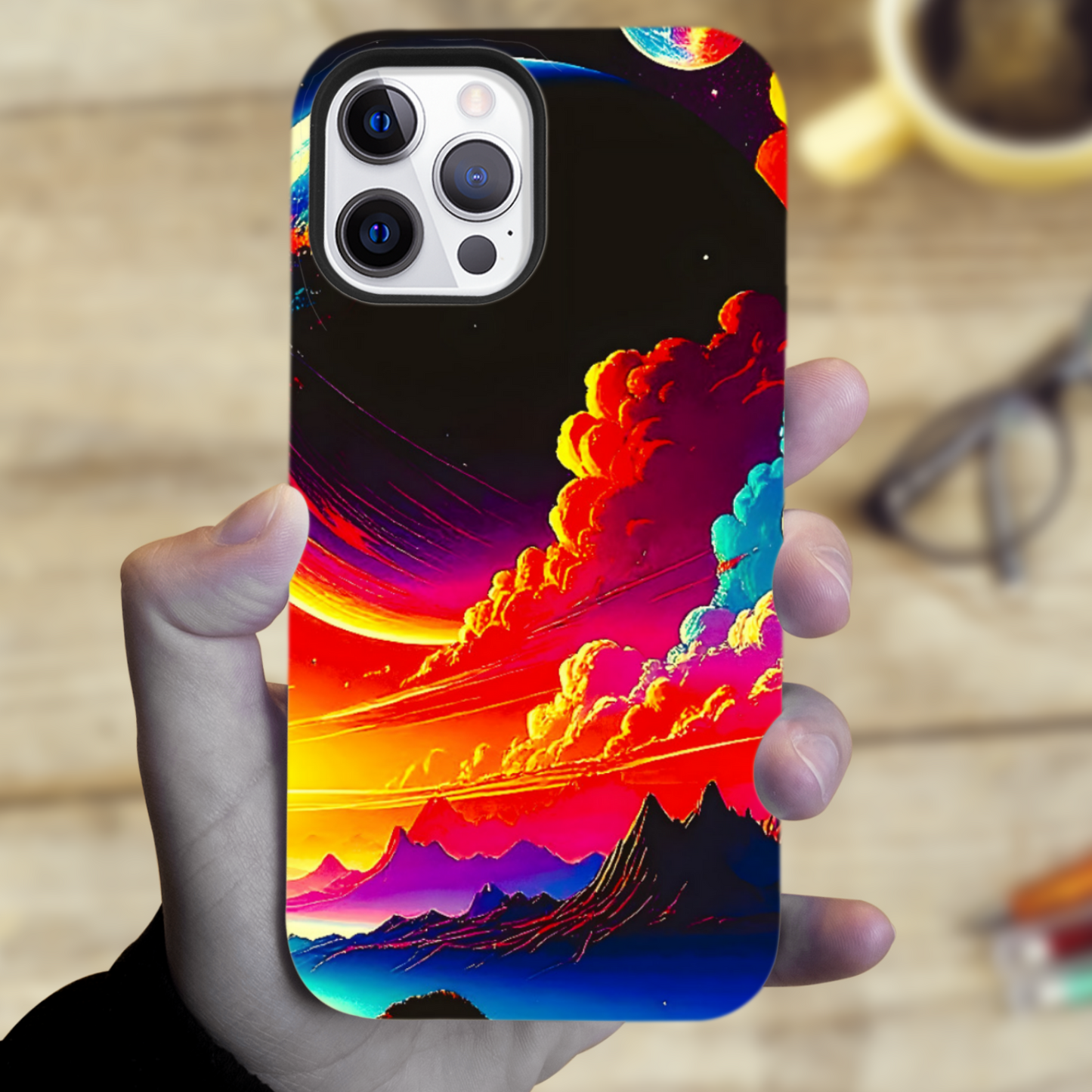 LunaScape LS3, MagSafe Tough iPhone Case, Full Wrap Technology, Crafted From Premium Polycarbonate, Unique Image...