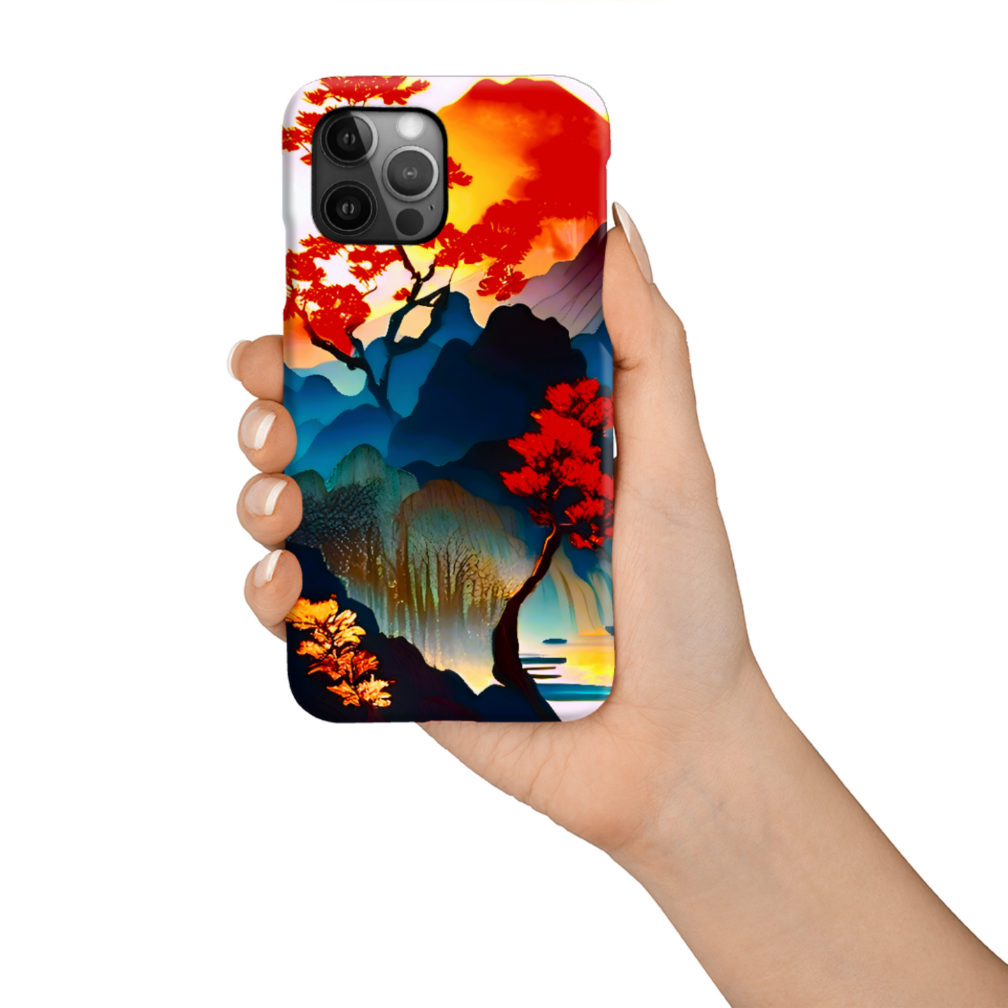 Japanese Landscape 1,   MagSafe Tough iPhone Case, Full Wrap Technology, Crafted From Premium Polycarbonate...