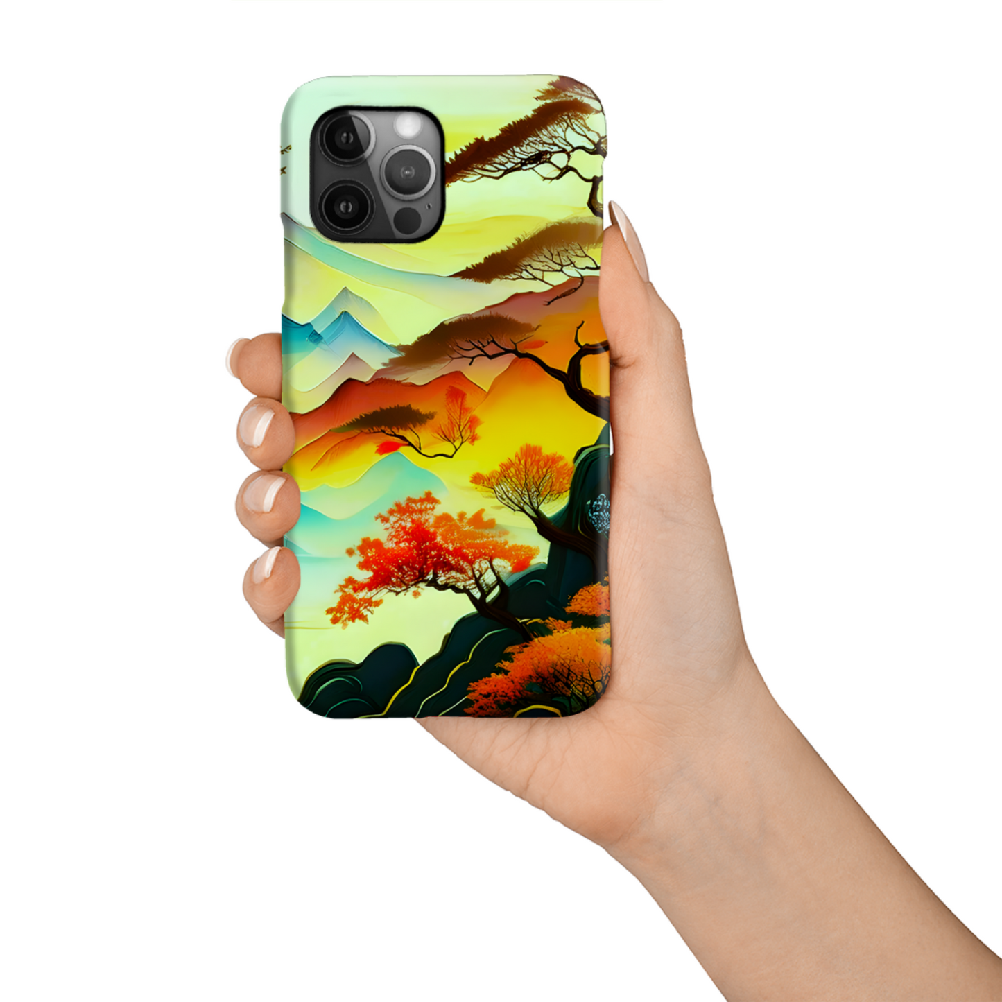 Japanese Landscape 2, MagSafe Tough iPhone Case, Full Wrap Technology, Crafted From Premium Polycarbonate...