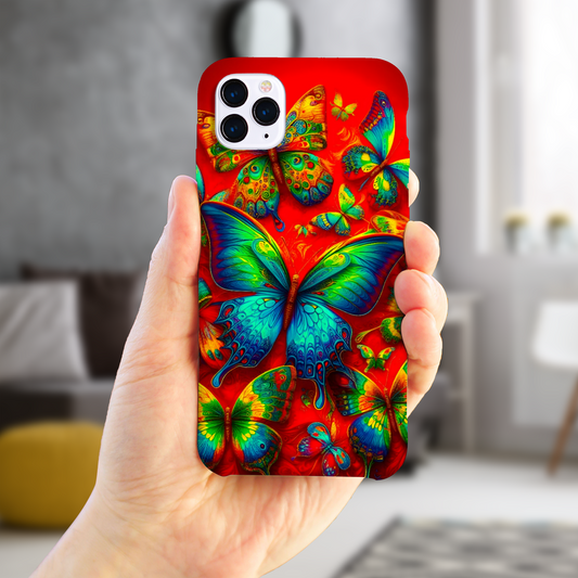 Butterfly 1, Slim Phone Case, Full Wrap Technology, Crafted From Premium Polycarbonate, Unique Image...