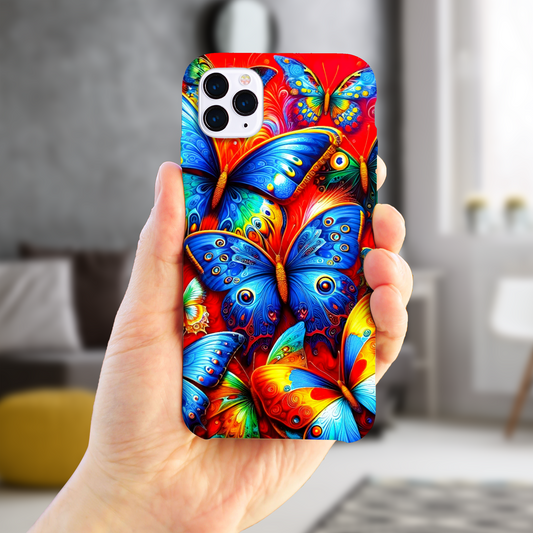 Butterfly 2, Slim Phone Case, Full Wrap Technology, Crafted From Premium Polycarbonate, Unique Image...