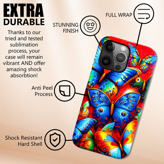 Butterfly 2, Slim Phone Case, Full Wrap Technology, Crafted From Premium Polycarbonate, Unique Image...