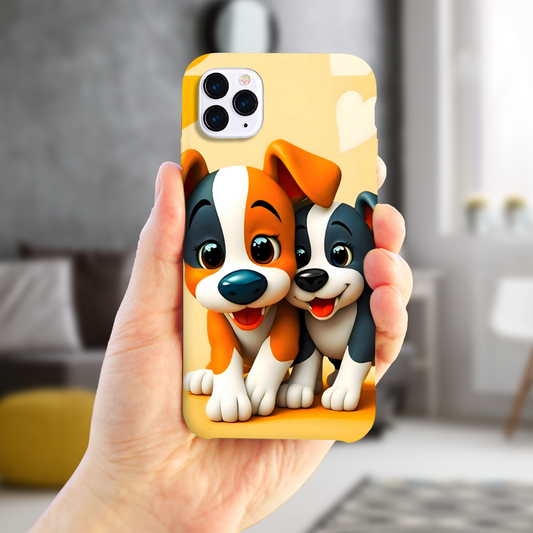 Puppies 1, Slim Phone Case, Full Wrap Technology, Crafted From Premium Polycarbonate, Unique Image...