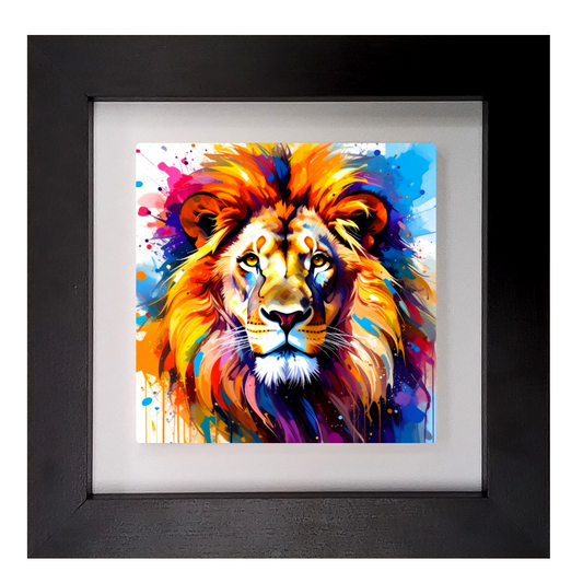 Lion Portrait 1, Ceramic Art Print, Unique Image, Highly Detailed, Vibrant Colours, Depth Of Field, Great Gift Idea...