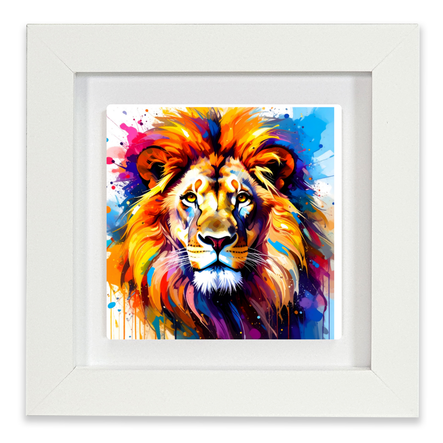 Lion Portrait 1, Ceramic Art Print, Unique Image, Highly Detailed, Vibrant Colours, Depth Of Field, Great Gift Idea...