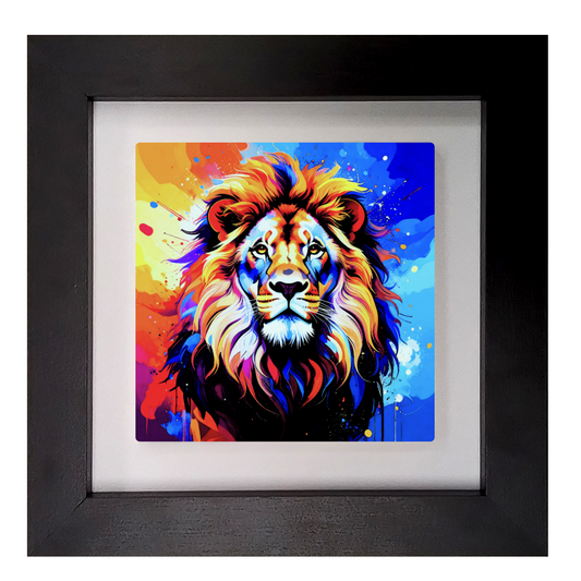 Lion Portrait 3, Ceramic Art Print, Unique Image, Highly Detailed, Vibrant Colours, Depth Of Field, Great Gift Idea...