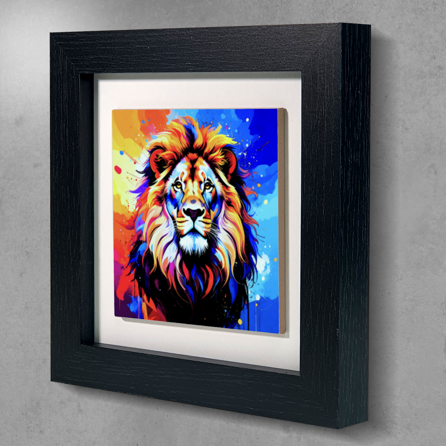 Lion Portrait 3, Ceramic Art Print, Unique Image, Highly Detailed, Vibrant Colours, Depth Of Field, Great Gift Idea...