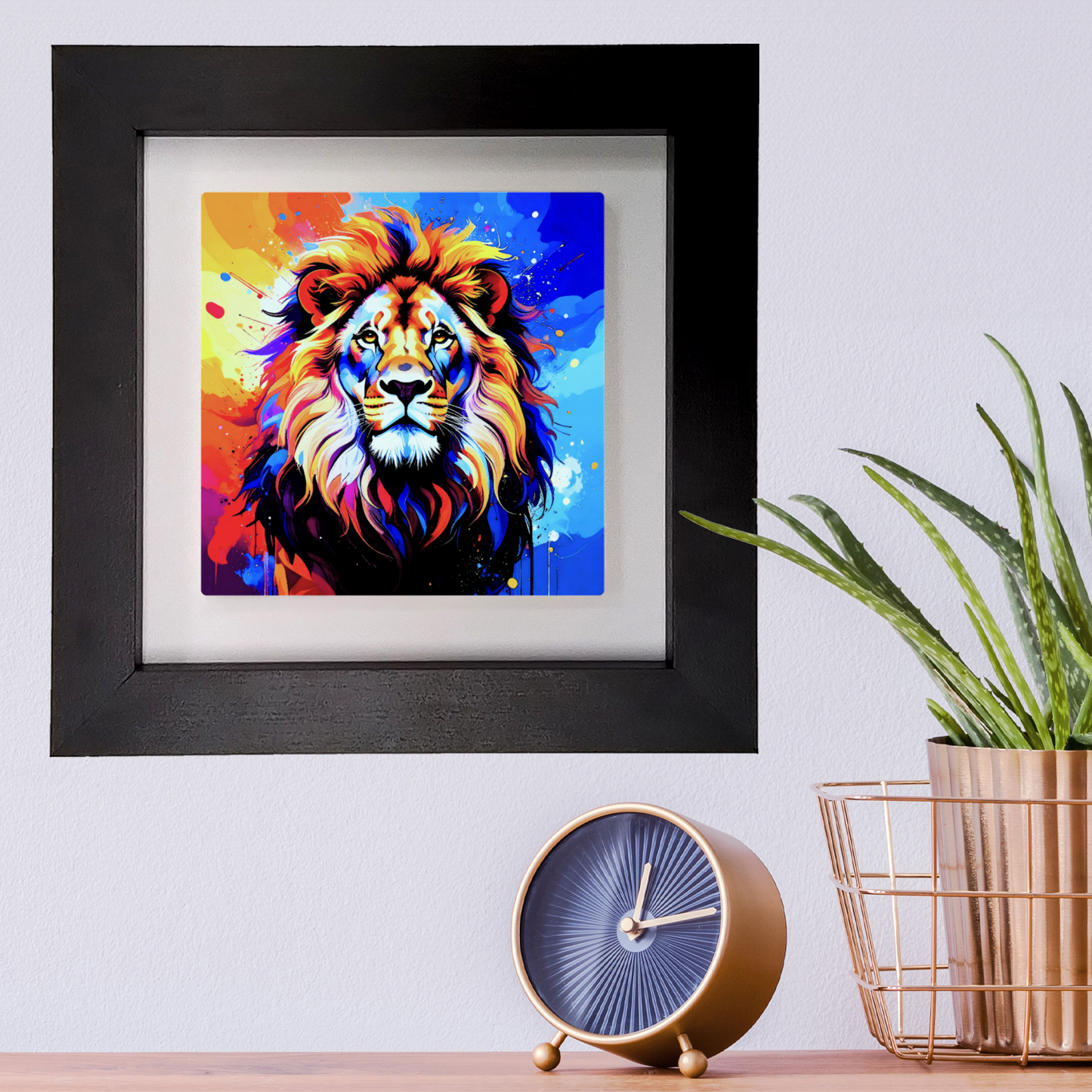 Lion Portrait 3, Ceramic Art Print, Unique Image, Highly Detailed, Vibrant Colours, Depth Of Field, Great Gift Idea...