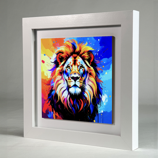 Lion Portrait 3, Ceramic Art Print, Unique Image, Highly Detailed, Vibrant Colours, Depth Of Field, Great Gift Idea...