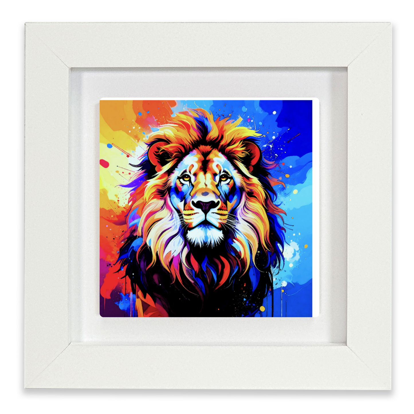 Lion Portrait 3, Ceramic Art Print, Unique Image, Highly Detailed, Vibrant Colours, Depth Of Field, Great Gift Idea...