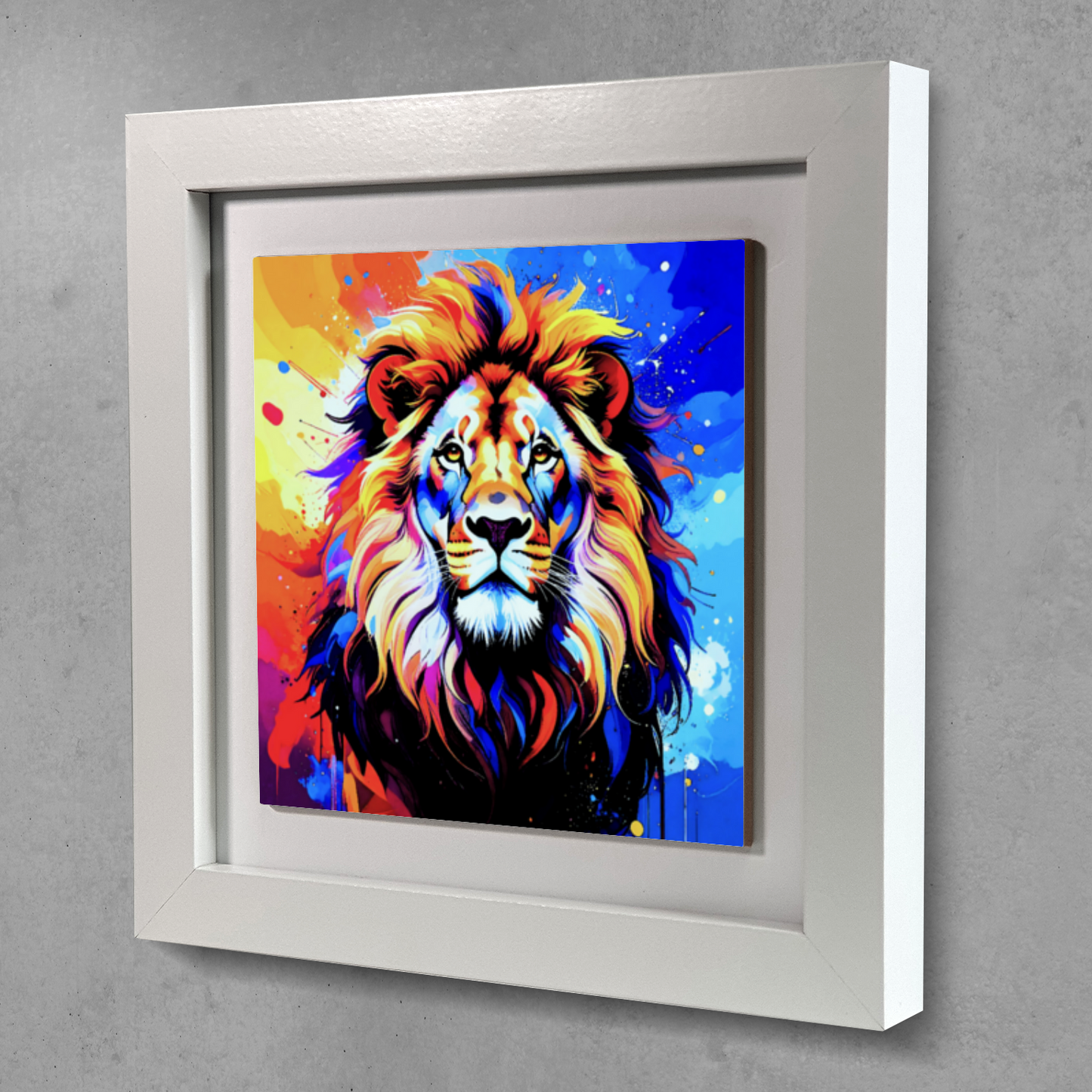 Lion Portrait 3, Ceramic Art Print, Unique Image, Highly Detailed, Vibrant Colours, Depth Of Field, Great Gift Idea...