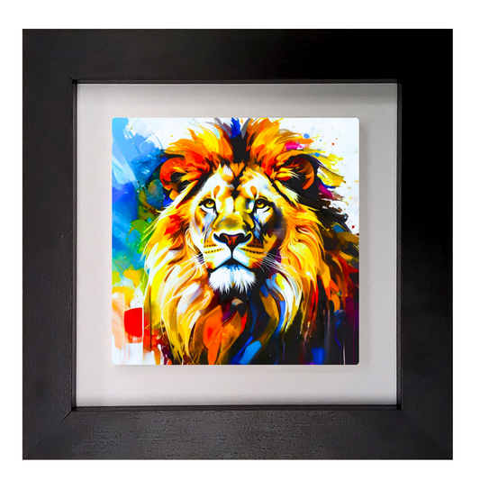 Lion Portrait 4, Ceramic Art Print, Unique Image, Highly Detailed, Vibrant Colours, Depth Of Field, Great Gift Idea...