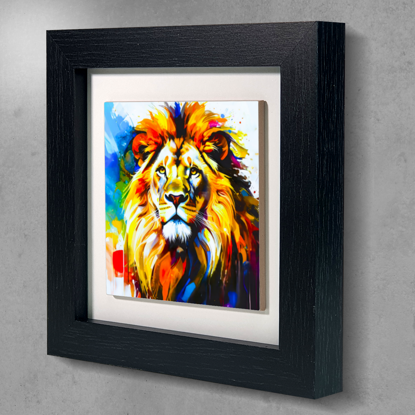 Lion Portrait 4, Ceramic Art Print, Unique Image, Highly Detailed, Vibrant Colours, Depth Of Field, Great Gift Idea...