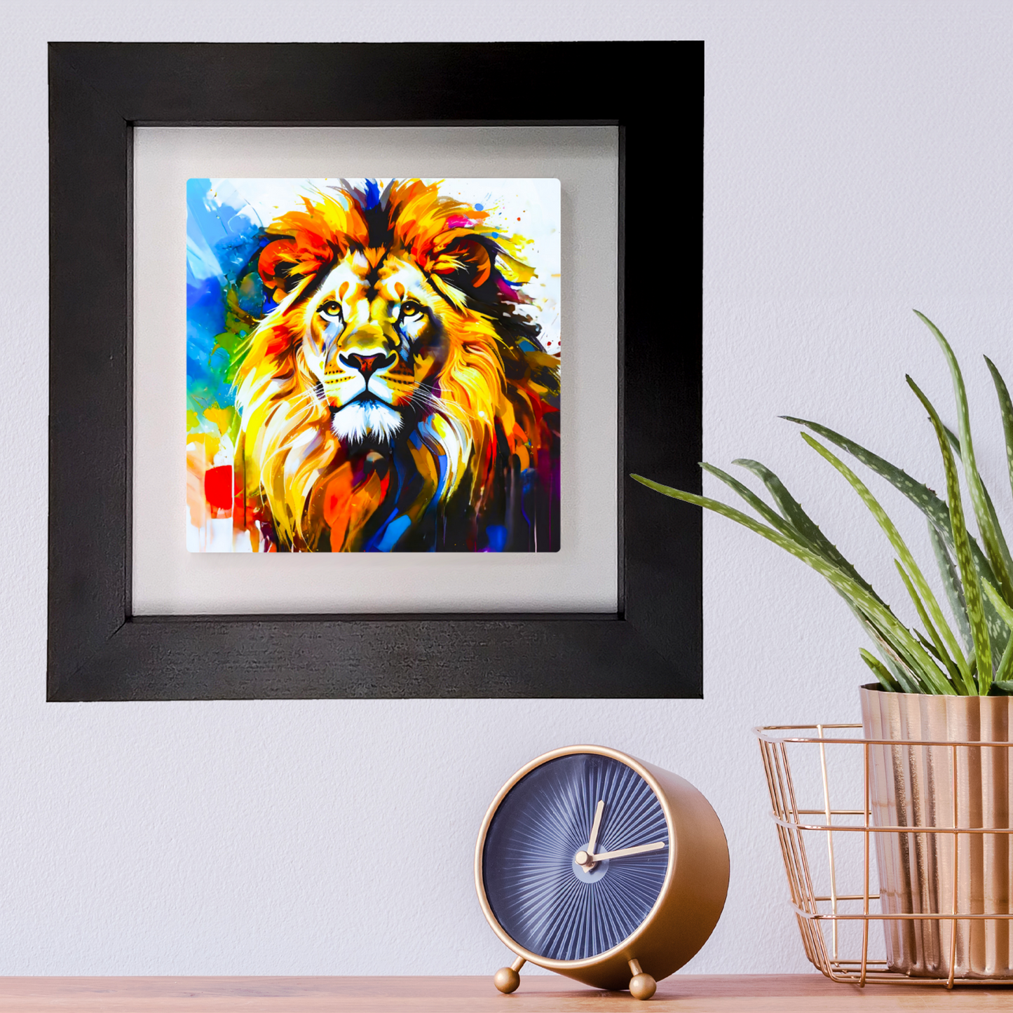 Lion Portrait 4, Ceramic Art Print, Unique Image, Highly Detailed, Vibrant Colours, Depth Of Field, Great Gift Idea...