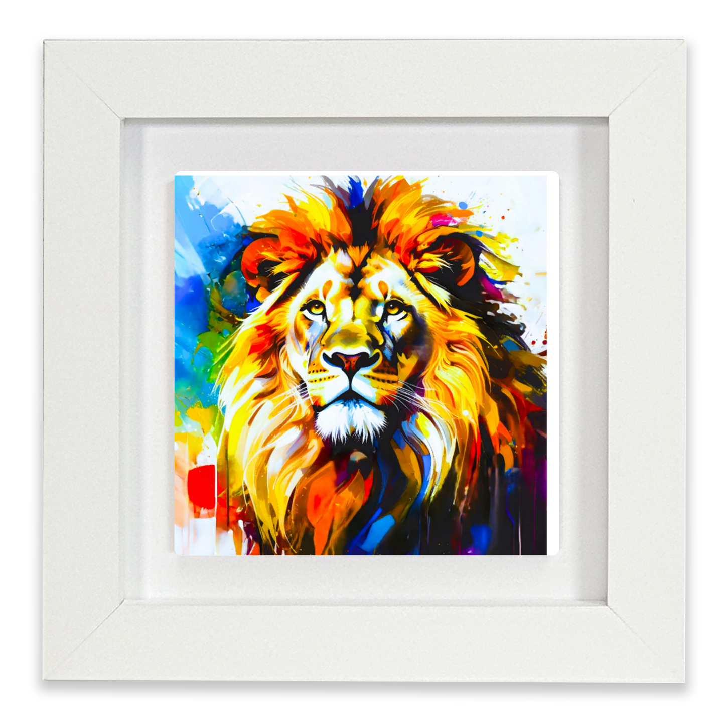 Lion Portrait 4, Ceramic Art Print, Unique Image, Highly Detailed, Vibrant Colours, Depth Of Field, Great Gift Idea...