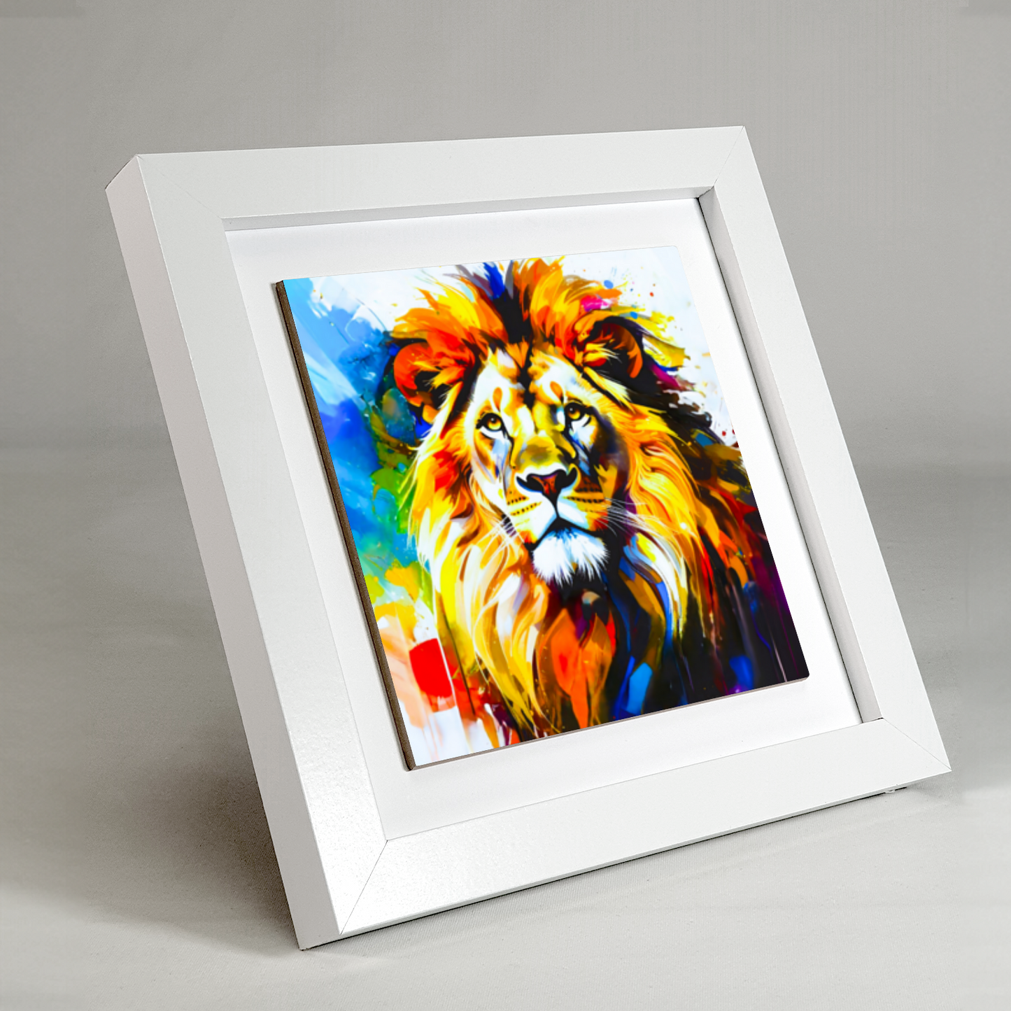 Lion Portrait 4, Ceramic Art Print, Unique Image, Highly Detailed, Vibrant Colours, Depth Of Field, Great Gift Idea...