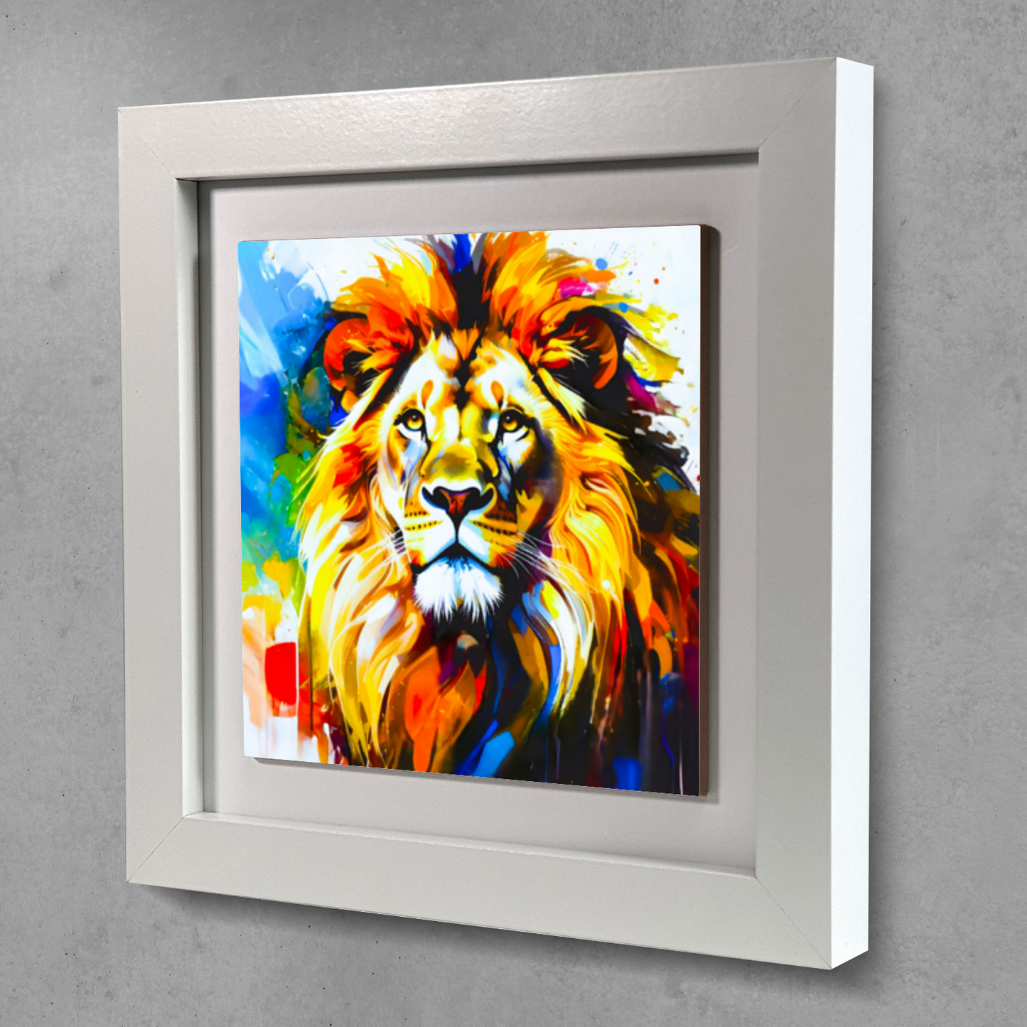 Lion Portrait 4, Ceramic Art Print, Unique Image, Highly Detailed, Vibrant Colours, Depth Of Field, Great Gift Idea...