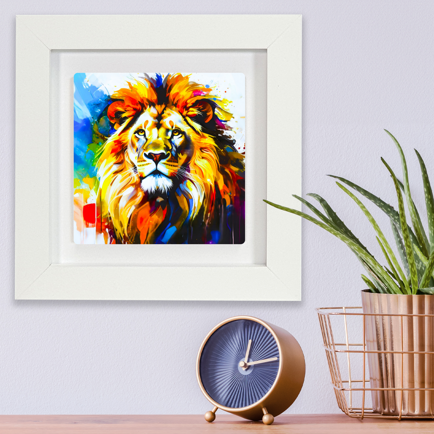 Lion Portrait 4, Ceramic Art Print, Unique Image, Highly Detailed, Vibrant Colours, Depth Of Field, Great Gift Idea...