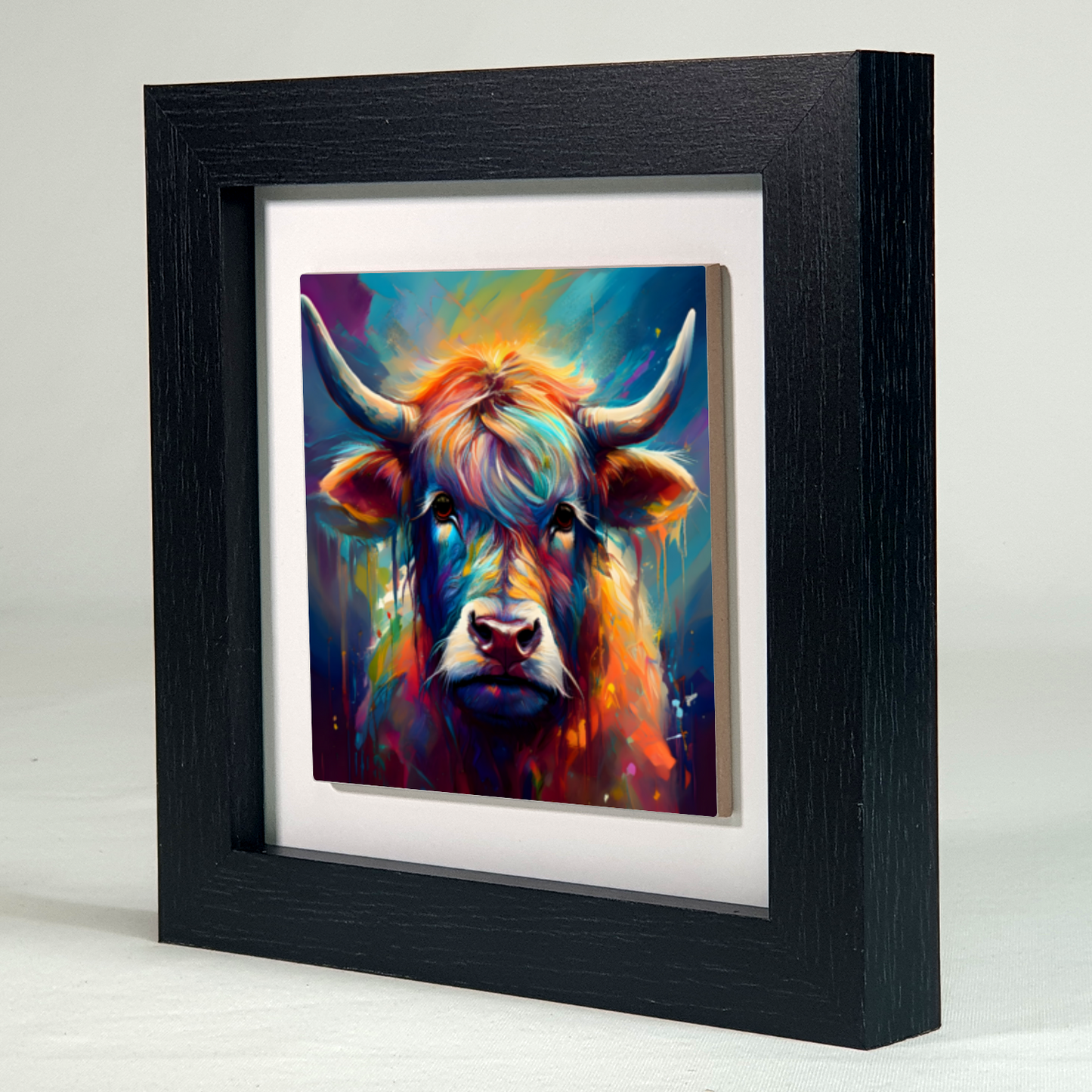 Highland Cattle 1, Ceramic Art Print, Unique Image, Highly Detailed, Vibrant Colours, Great Gift Idea,  an enduring gift...