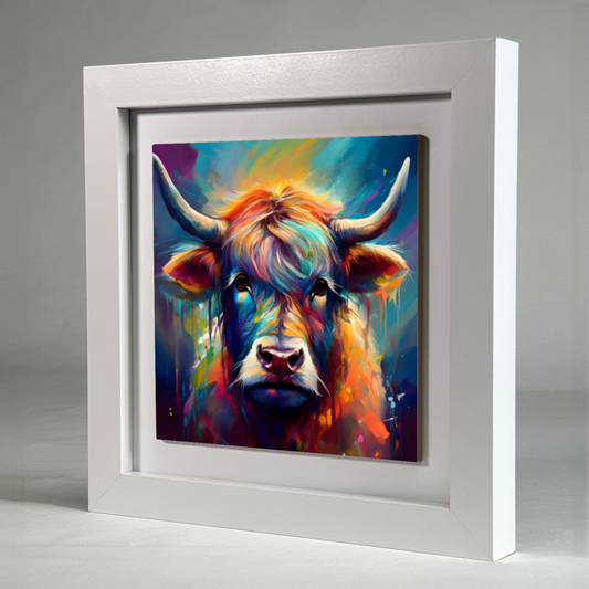 Highland Cattle 1, Ceramic Art Print, Unique Image, Highly Detailed, Vibrant Colours, Great Gift Idea,  an enduring gift...