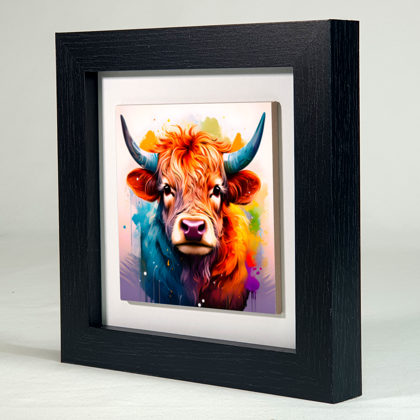 Highland Cattle 2, Ceramic Art Print, Unique Image, Highly Detailed, Vibrant Colours, Great Gift Idea, An Enduring Gift...