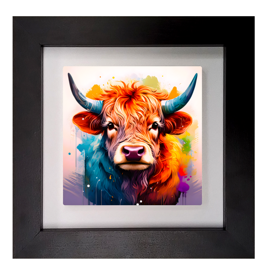 Highland Cattle 2, Ceramic Art Print, Unique Image, Highly Detailed, Vibrant Colours, Great Gift Idea, An Enduring Gift...