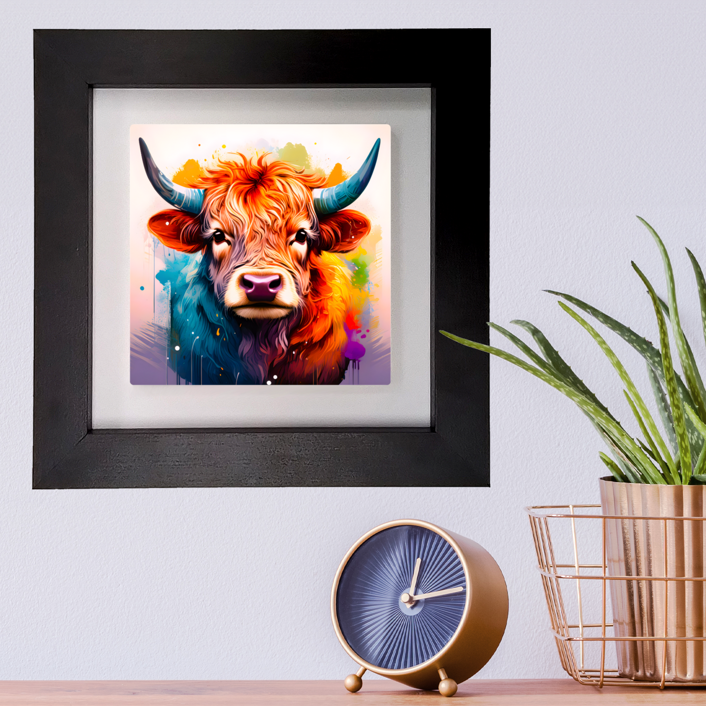 Highland Cattle 2, Ceramic Art Print, Unique Image, Highly Detailed, Vibrant Colours, Great Gift Idea, An Enduring Gift...