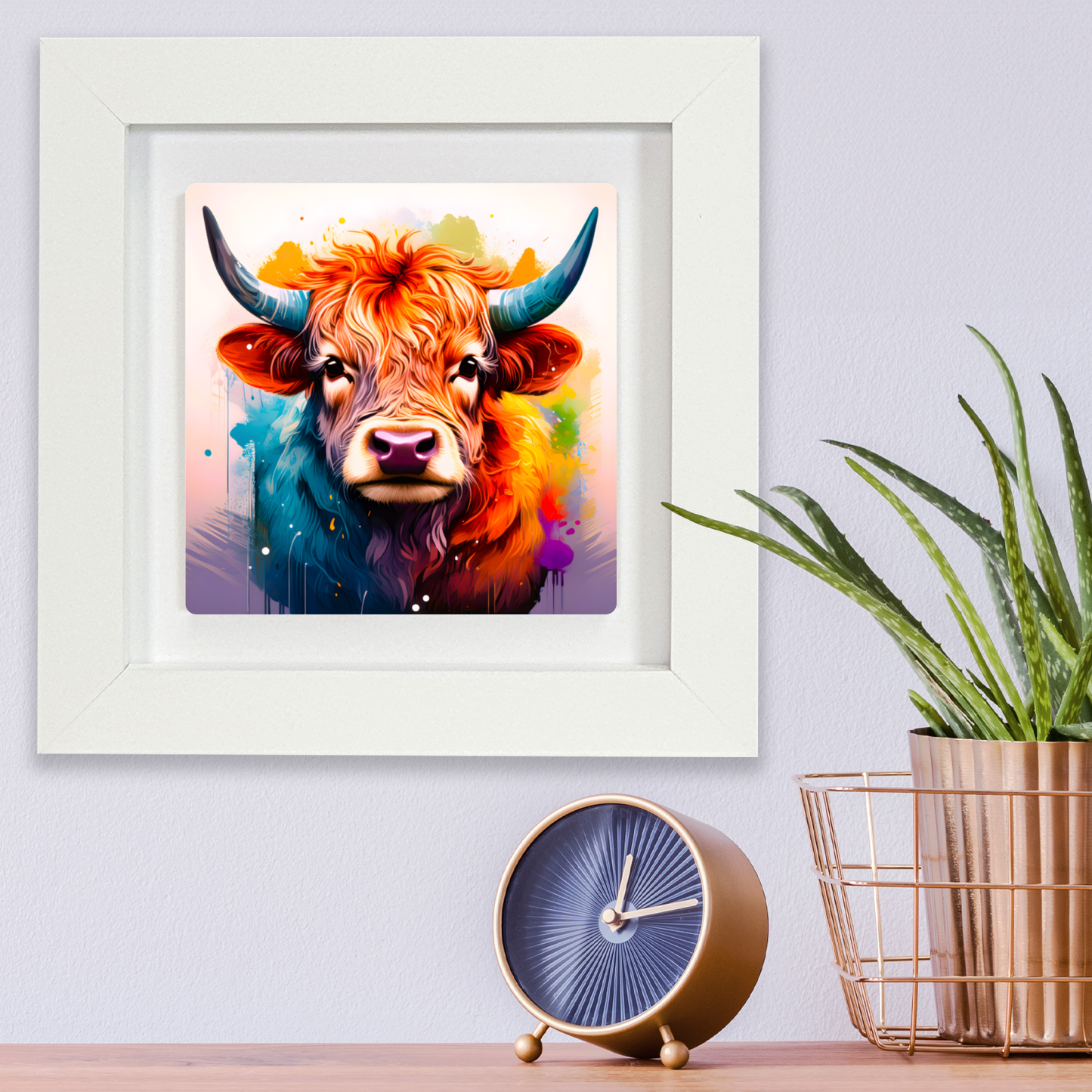 Highland Cattle 2, Ceramic Art Print, Unique Image, Highly Detailed, Vibrant Colours, Great Gift Idea, An Enduring Gift...