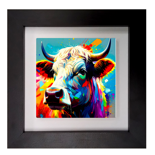 Highland Cattle 3, Ceramic Art Print, Unique Image, Highly Detailed, Vibrant Colours, Gift Idea, an enduring gift...