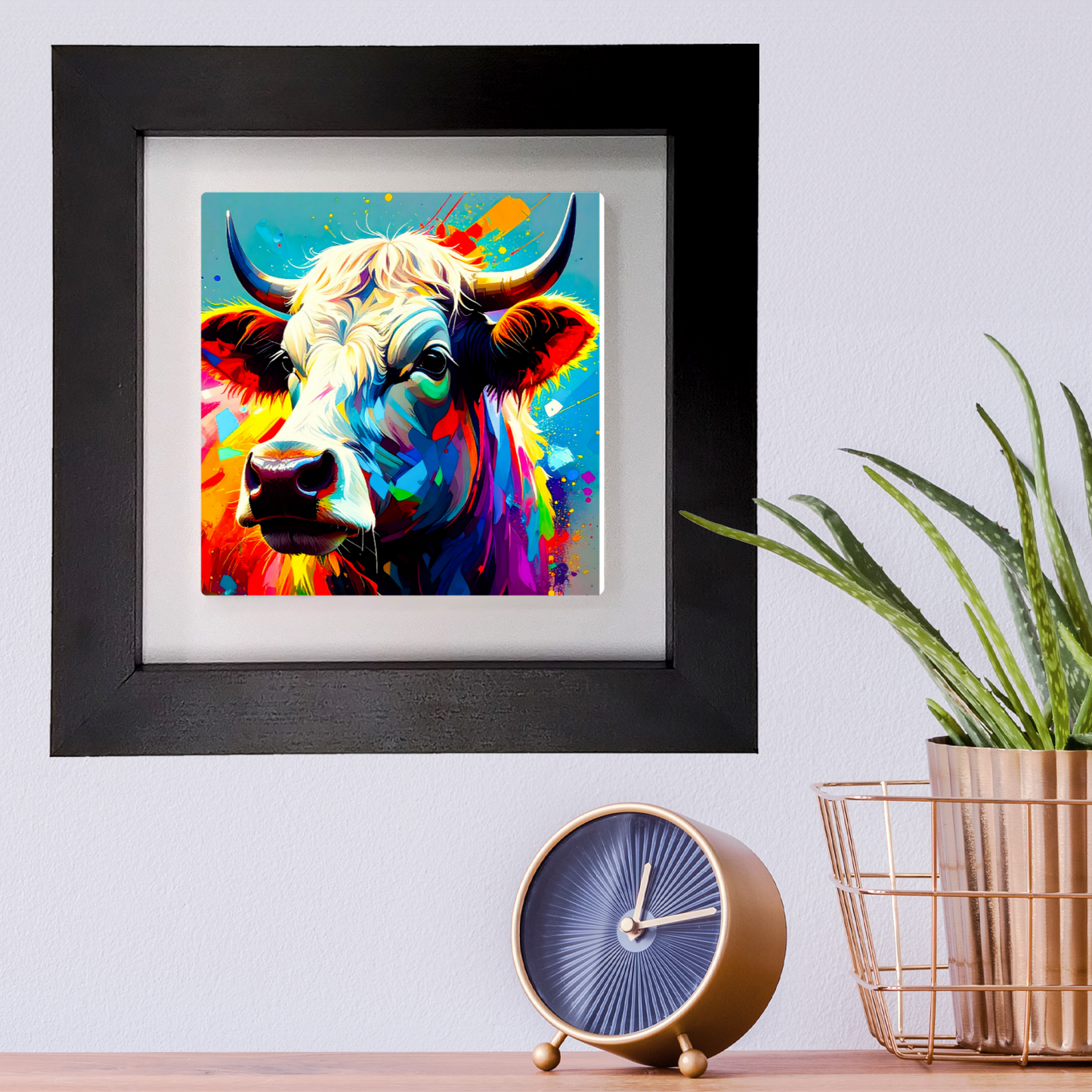 Highland Cattle 3, Ceramic Art Print, Unique Image, Highly Detailed, Vibrant Colours, Gift Idea, an enduring gift...