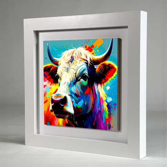 Highland Cattle 3, Ceramic Art Print, Unique Image, Highly Detailed, Vibrant Colours, Gift Idea, an enduring gift...