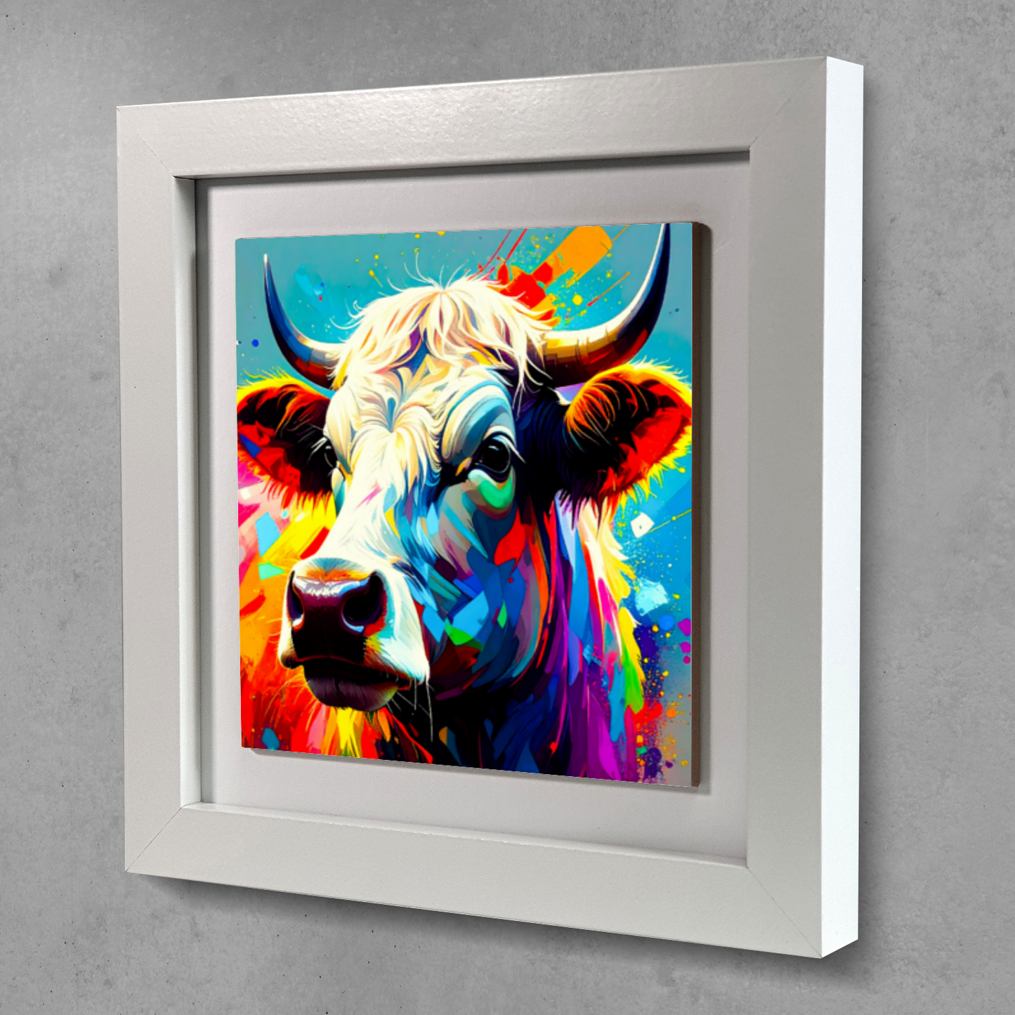 Highland Cattle 3, Ceramic Art Print, Unique Image, Highly Detailed, Vibrant Colours, Gift Idea, an enduring gift...
