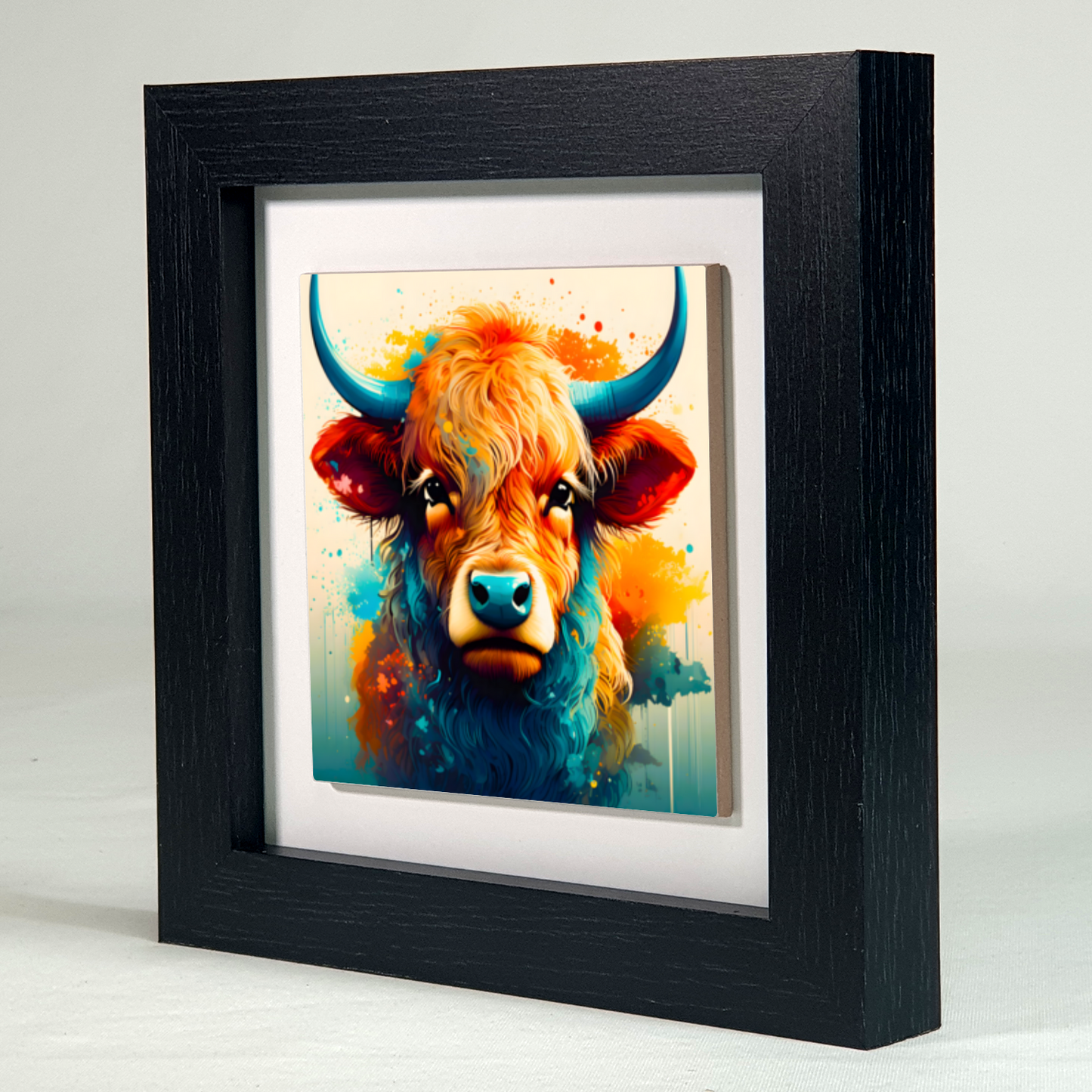 Highland Cattle 4, Ceramic Art Prints, Unique Image, Highly Detailed, Vibrant Colours, Gift Idea, An Enduring Gift...